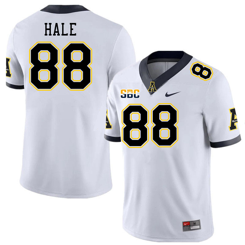 Men #88 Luke Hale Appalachian State Mountaineers College Football Jerseys Stitched-White